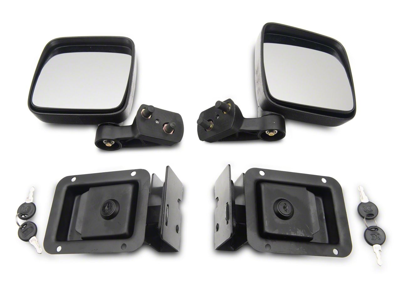 DV8 Offroad Jeep Wrangler Spec Series Half Doors; Front HDJL-02F
