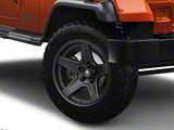 Mammoth Boulder Matte Black Wheel; 17x9; -6mm Offset (87-95 Jeep Wrangler YJ)