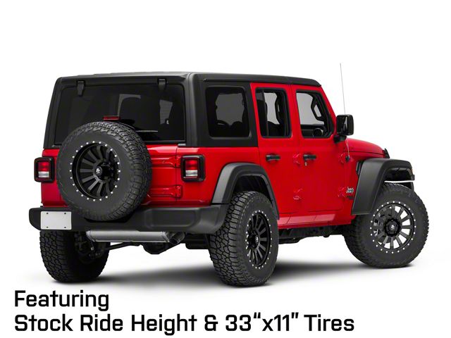 Mammoth Jeep Wrangler 12 Hole Beadlock Satin Black Wheel Mammoth Jeep Wrangler 12 Hole Beadlock Satin Black Wheel