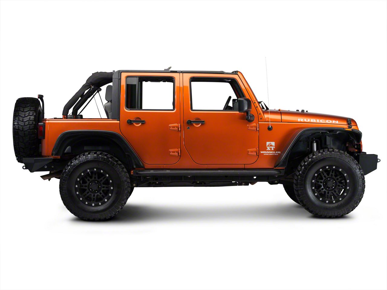 Smittybilt Jeep Wrangler SRC Classic Rock Rails with Step