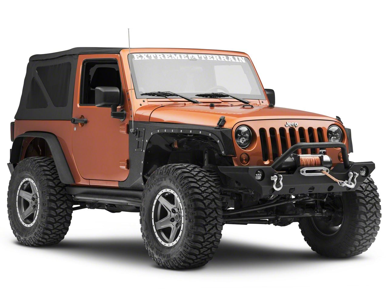 Smittybilt Jeep Wrangler XRC Front Fenders - Black Textured 76880