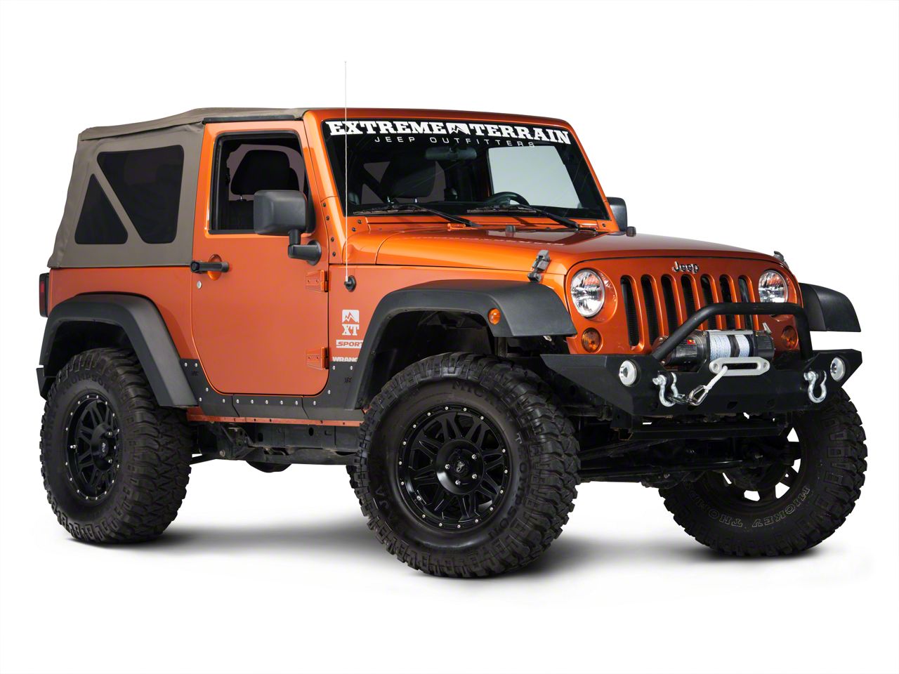 Smittybilt Jeep Wrangler XRC Body Cladding; Black Textured 76886