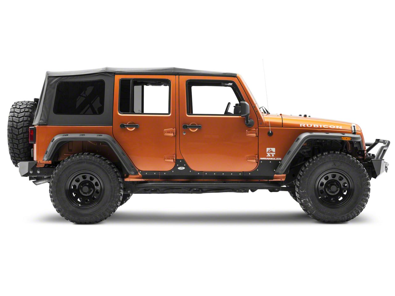 Smittybilt Jeep Wrangler XRC Body Cladding; Black Textured