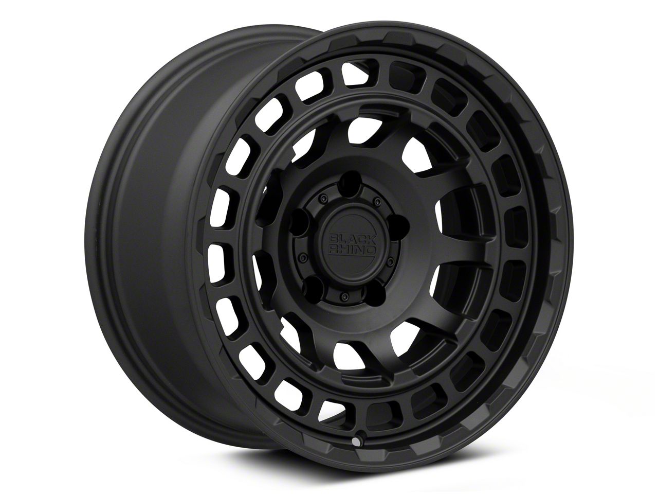 Black Rhino Jeep Wrangler Chamber Matte Black Wheel; 17x8.5
