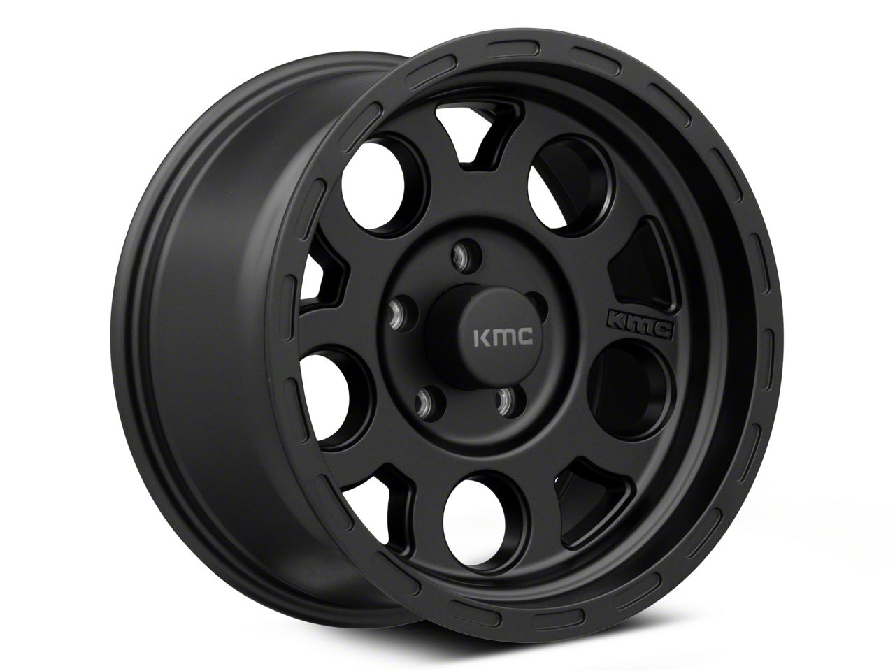 KMC Jeep Wrangler Enduro Matte Black Wheel; 15x9; -12mm Offset
