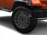 Black Rhino Warthog Matte Black Wheel; 17x8.5; -18mm Offset (87-95 Jeep Wrangler YJ)