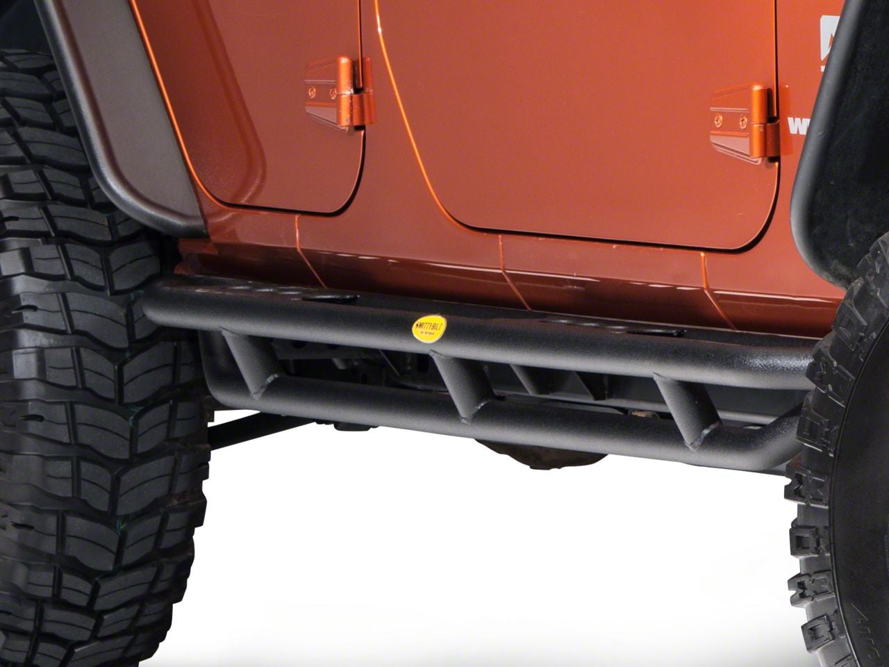 Smittybilt Jeep Wrangler SRC Side Armor; Textured Black 76634 (07