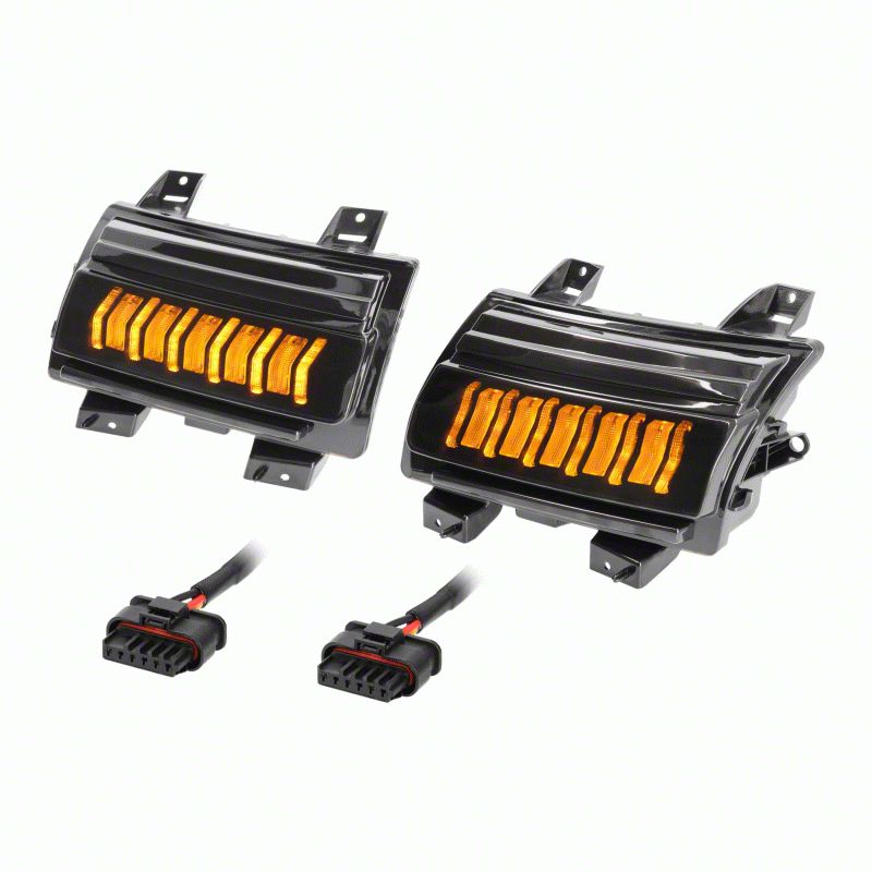 Jeep Wrangler LED Turn Signal Lights; Smoked (18-26 Jeep Wrangler