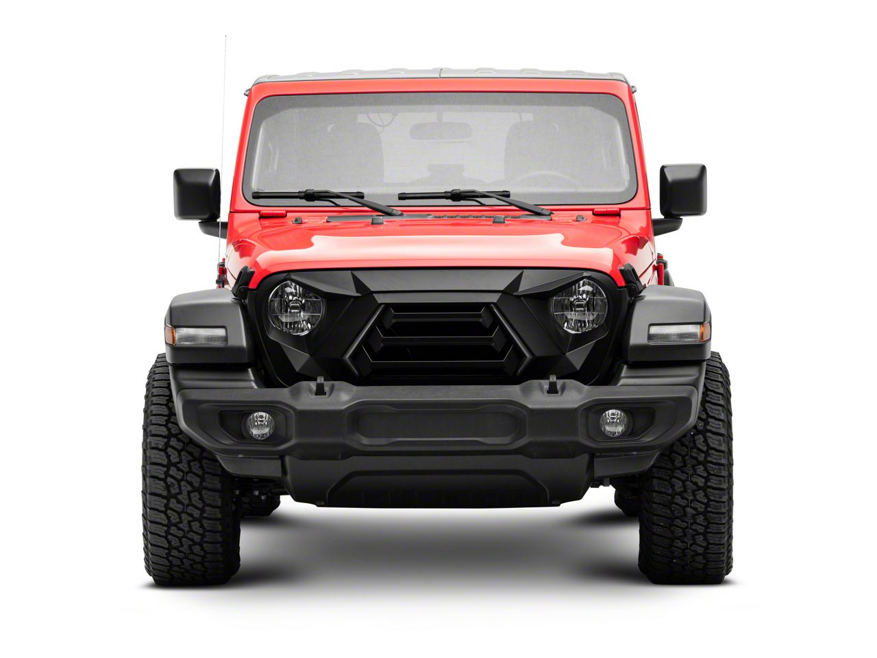 RedRock Jeep Wrangler Goliath Grille with LED DRL and Turn Signals