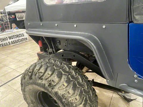 Wizard Works Offroad Jeep Wrangler Comp Cut Rear Armor with Tube