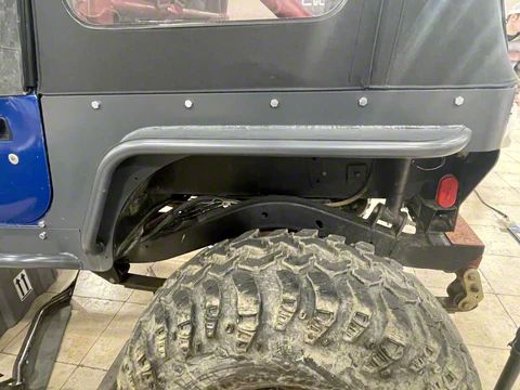 Wizard Works Offroad Jeep Wrangler Comp Cut Rear Armor with Tube