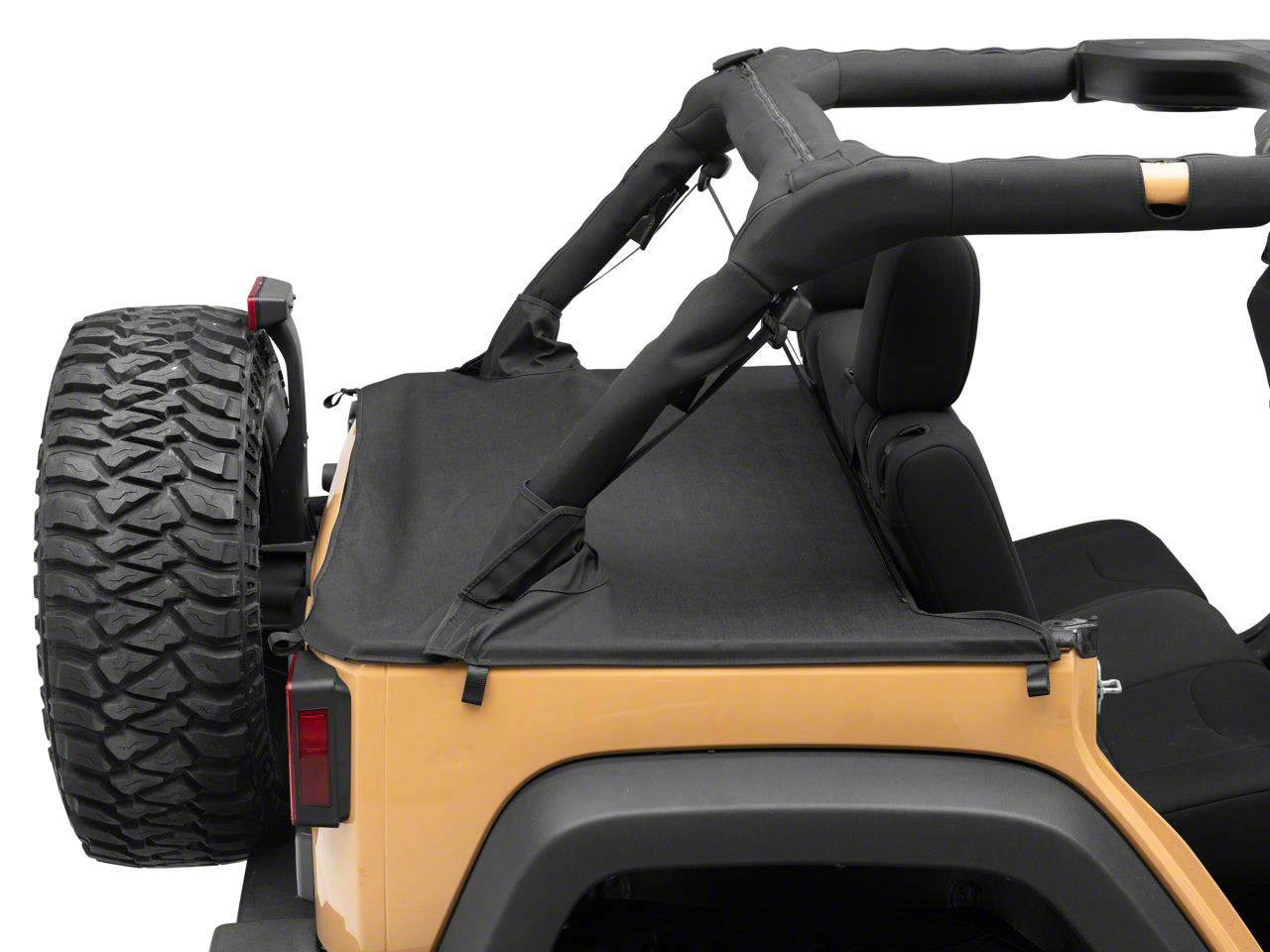 RedRock Jeep Wrangler Tonneau Cover; Black Diamond J179607