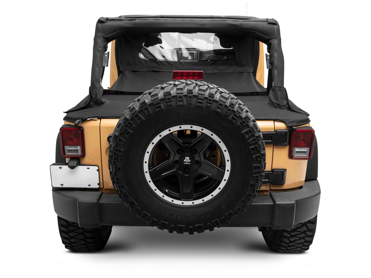 RedRock Jeep Wrangler Wind Breaker; Black Diamond J179610 (07-18