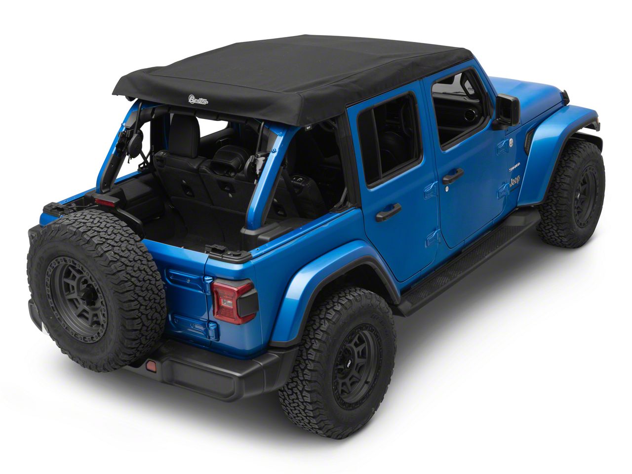 Bestop Jeep Wrangler Trektop Ultra Soft Top; Black Twill 54925-17