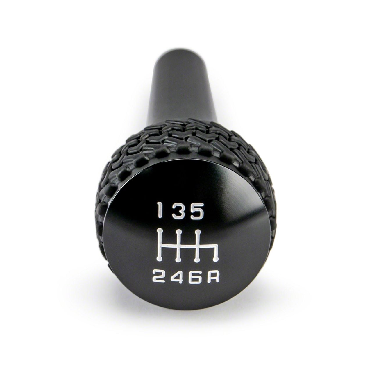 DV8 Offroad Jeep Wrangler 6-Speed Shift Knob; Black D-JP-180012-BK