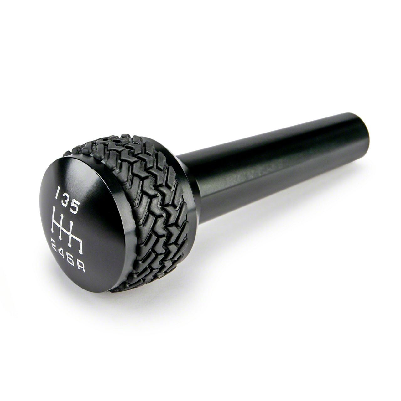 DV8 Offroad Jeep Wrangler 6-Speed Shift Knob; Black D-JP-180012-BK
