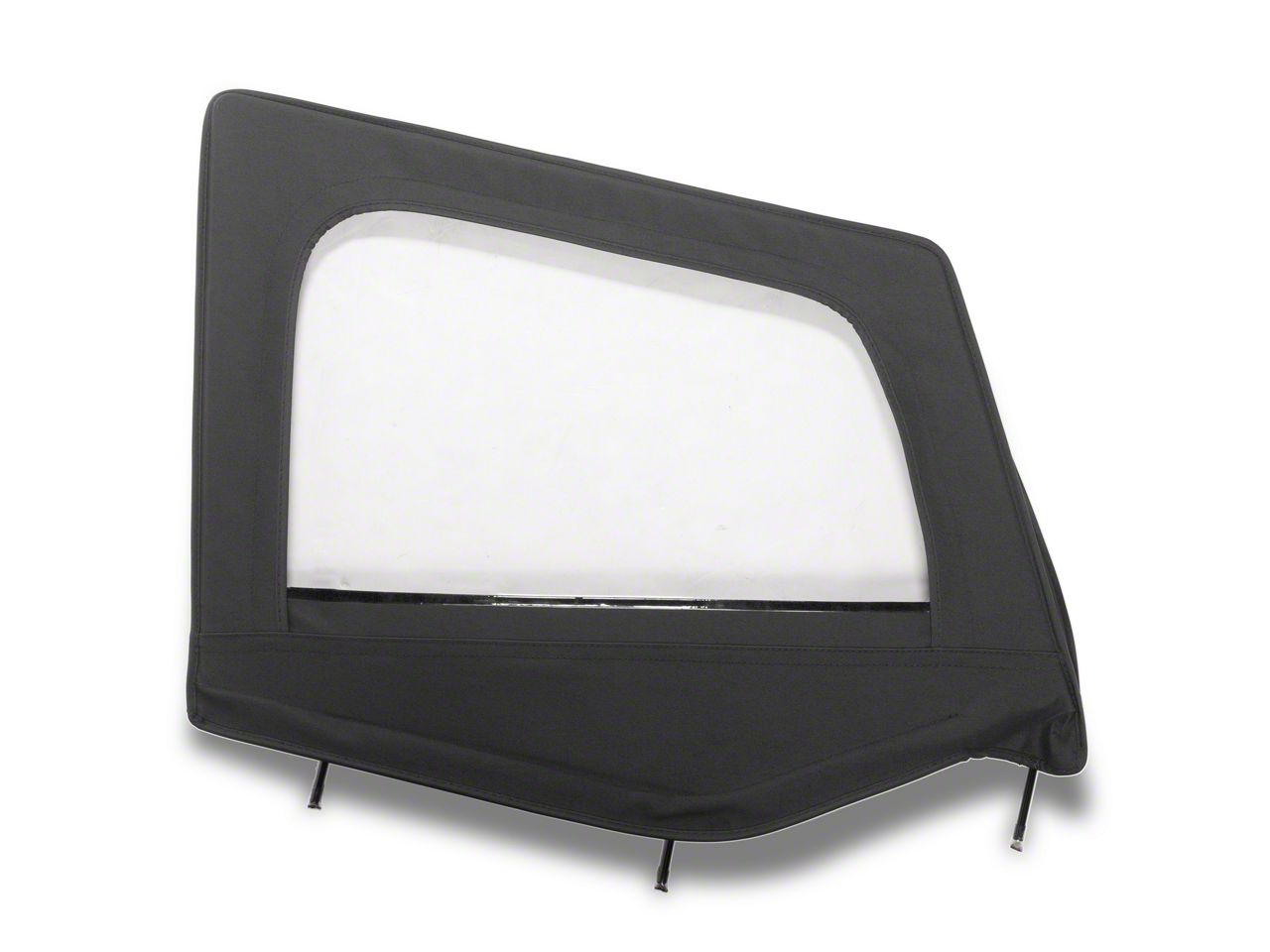 RedRock Jeep Wrangler Door Skin with Frame; Passenger Side; Black