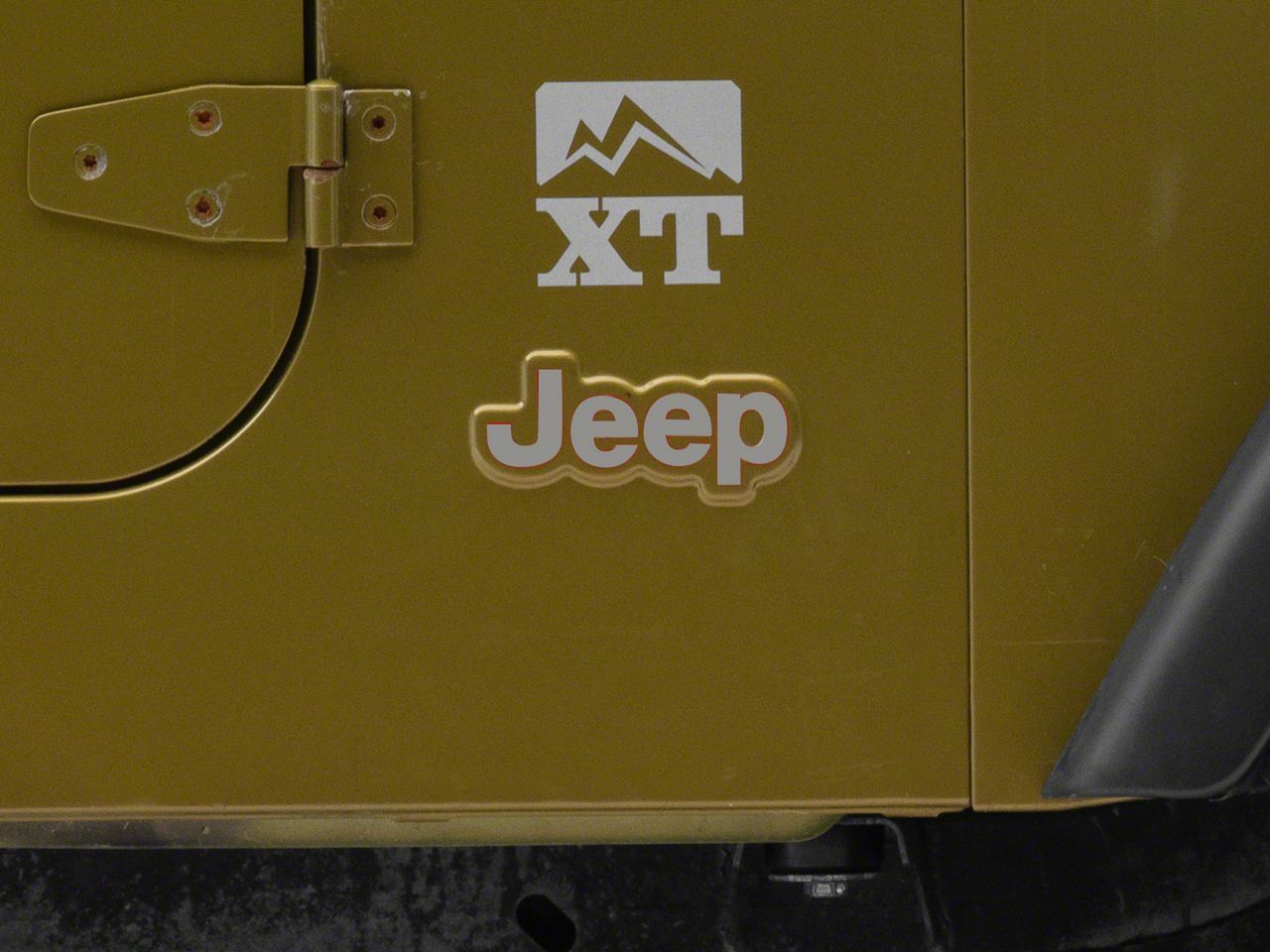 Jeep Licensed by RedRock Jeep Wrangler Side Logo; Silver J181431