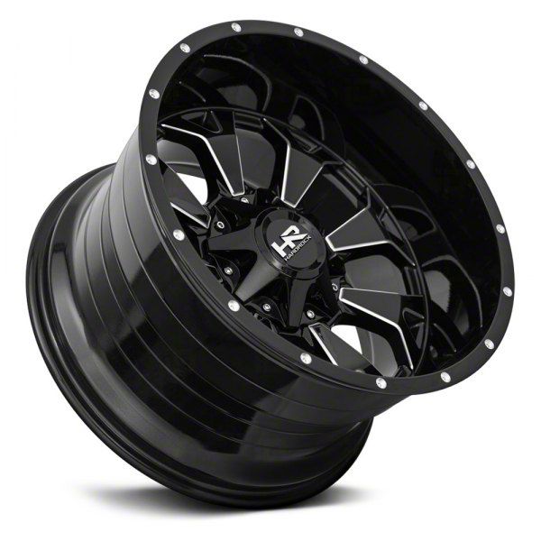 Hardrock Offroad Jeep Wrangler Devastator Gloss Black Milled
