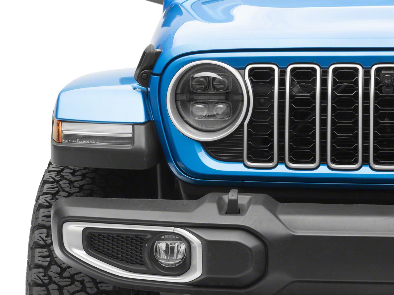 AlphaRex Jeep Wrangler NOVA-Series LED Projector Headlights; Black