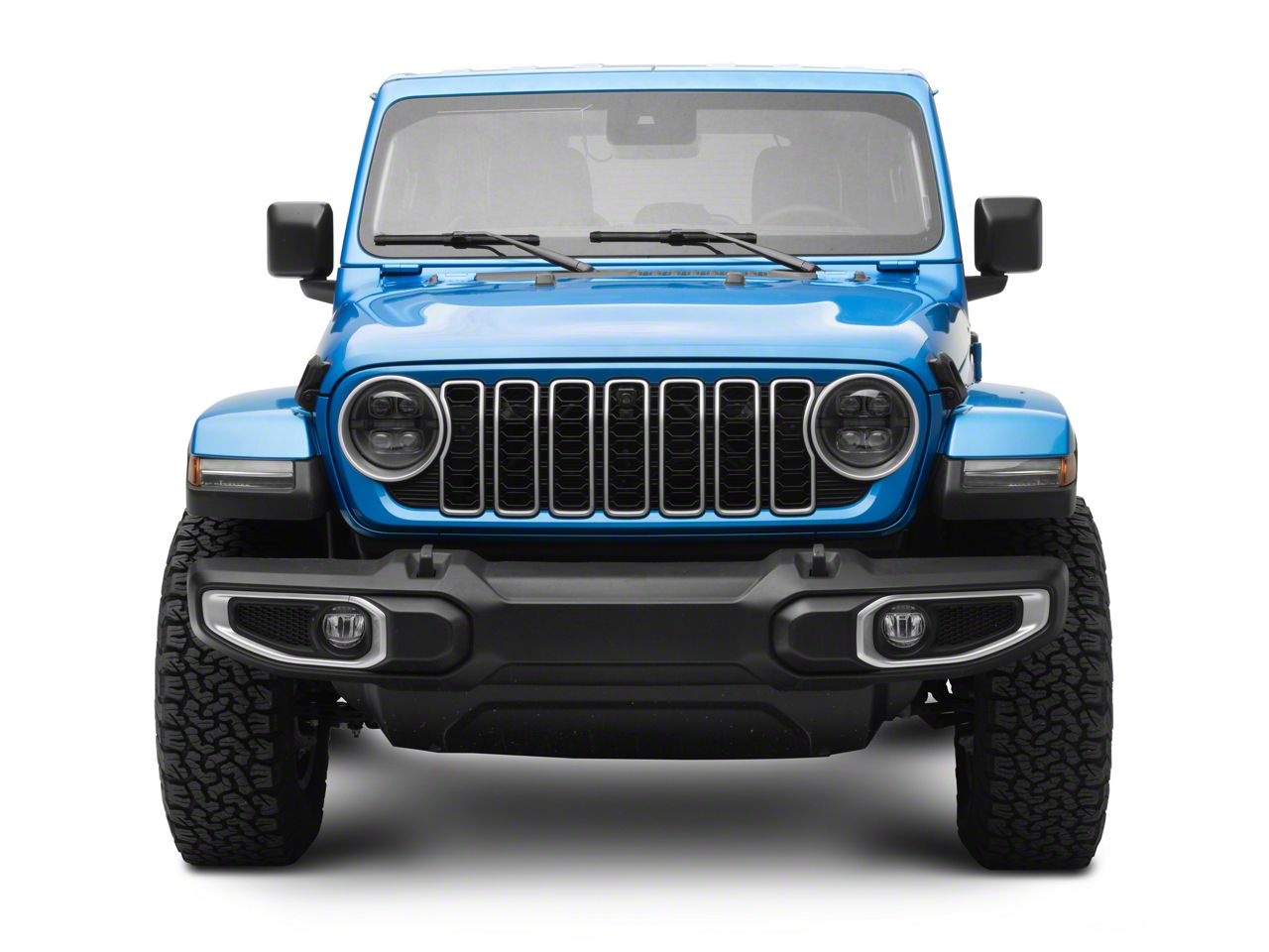 AlphaRex Jeep Wrangler NOVA-Series LED Projector Headlights; Black