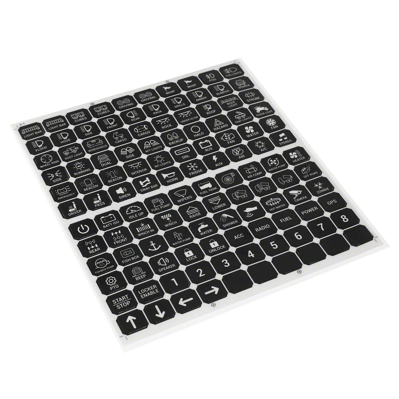 Tacoma 120 Universal Stickers for Switch Panels - Free Shipping