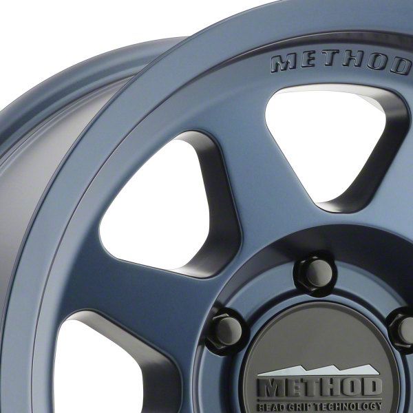 Method Race Wheels Jeep Wrangler MR701 Bead Grip Bahia Blue Wheel