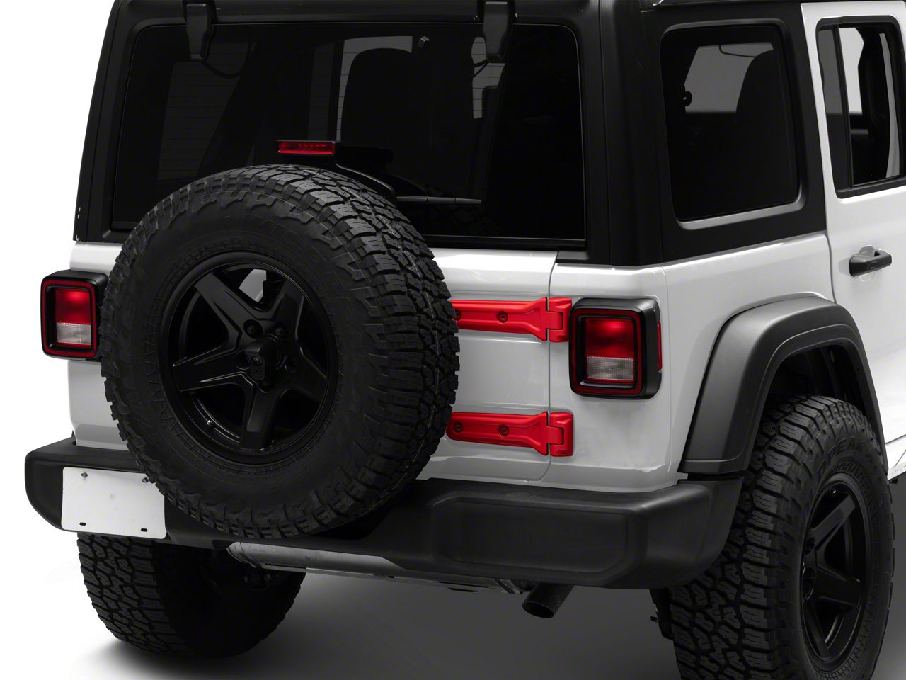 Matt Black Exterior Tailgate Door Hinge Cover Trims For Jeep Wrangler Jk 2007 18
