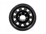 Rough Country Steel Gloss Black Wheel; 15x8; -19mm Offset (84-01 Jeep Cherokee XJ)