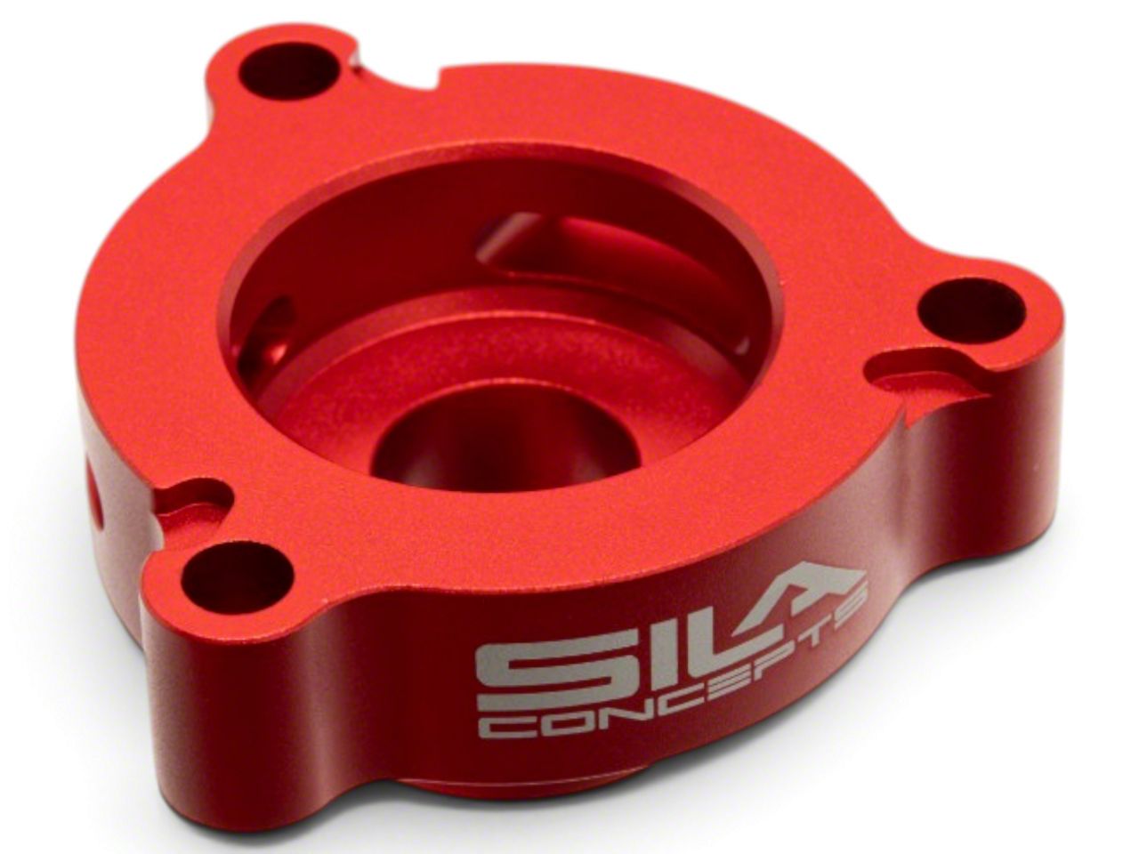 SILA Concepts Jeep Wrangler Blow Off Adaptor Plate; Red SILA-BOPRD