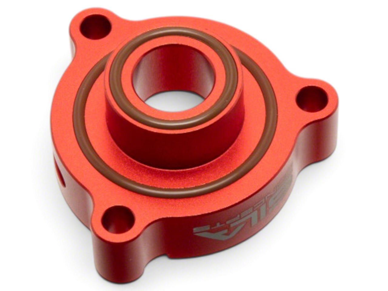 SILA Concepts Jeep Wrangler Blow Off Adaptor Plate; Red SILA-BOPRD