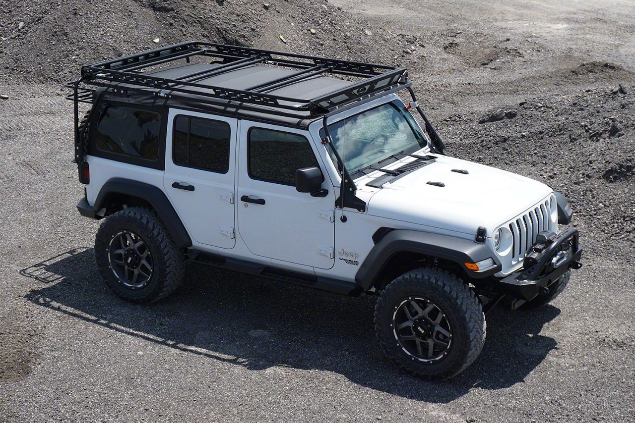 LoD Offroad Jeep Wrangler Destroyer Sliding Roof Rack; Black