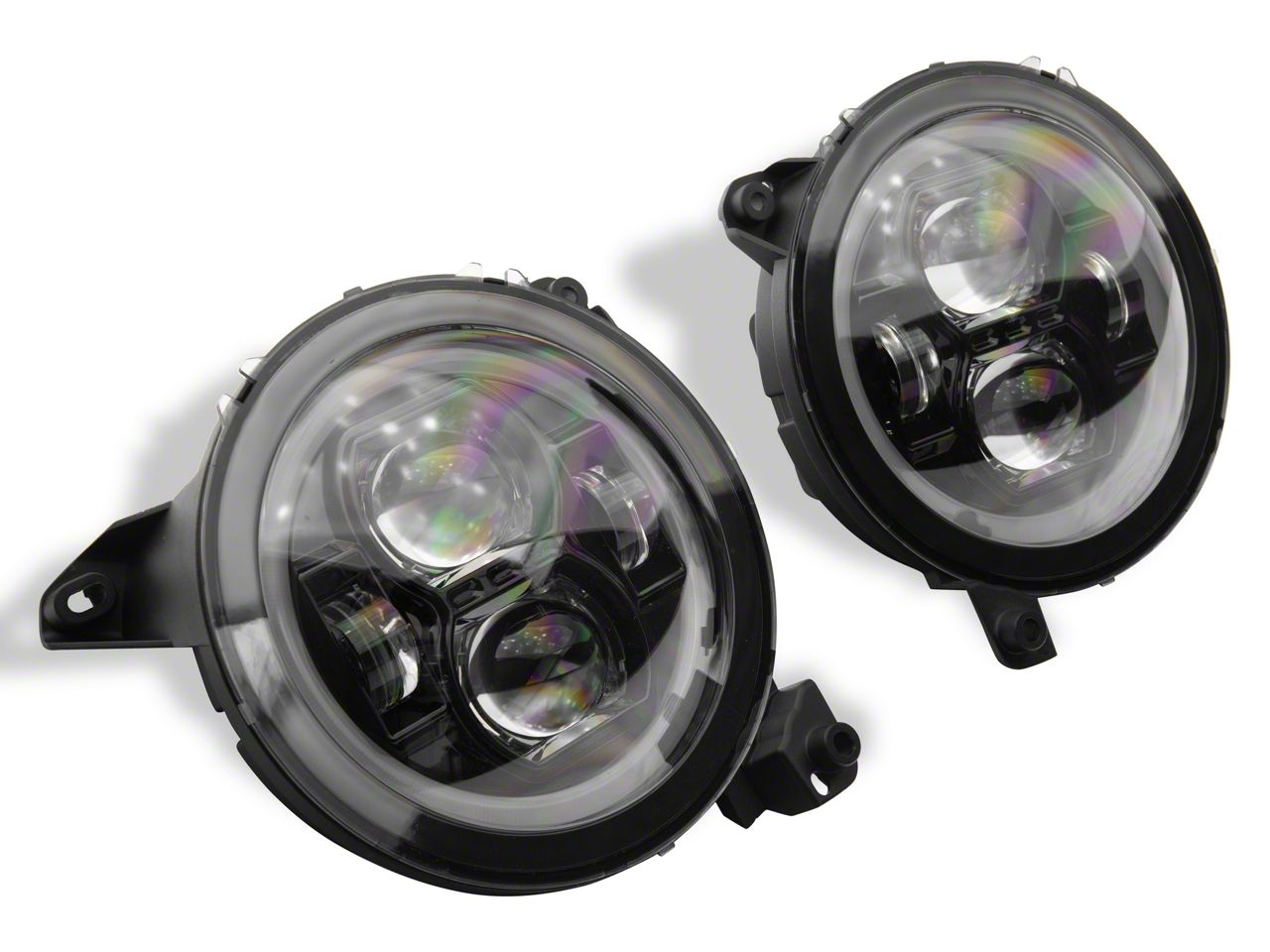 Paquete de luces halo LED RGB para Jeep Wrangler JL