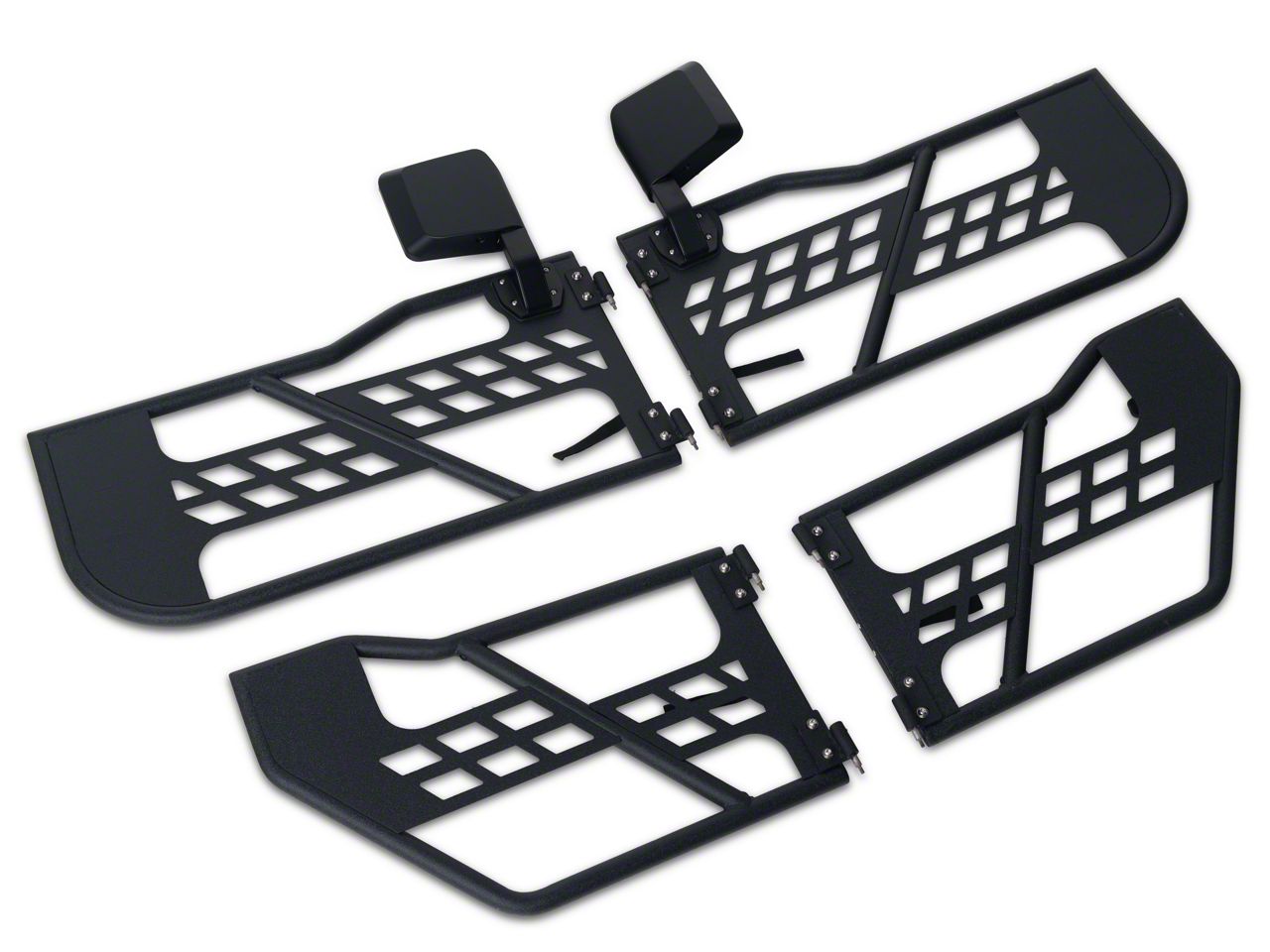 Jeep Wrangler Beast Series Tube Doors; Front and Rear (18-25 Jeep Wrangler Beast Series Tube Doors; Front and Rear (18-25