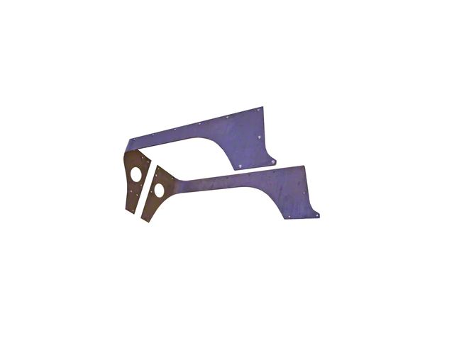 Motobilt Jeep Wrangler Comp Cut Corner Guards; Bare Steel Motobilt Jeep Wrangler Comp Cut Corner Guards; Bare Steel