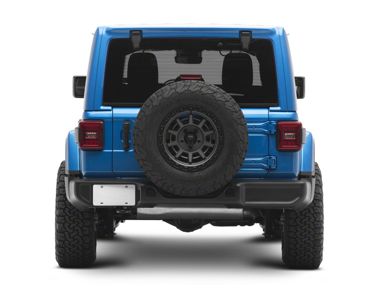 Jeep Wrangler OEM Style Tail Light; Chrome Housing; Red Clear Lens