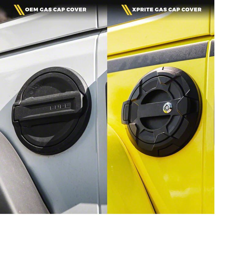 Jeep Wrangler Bedrock Series Gas Cap Cover without Key Latch (18