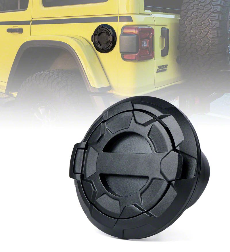Jeep Wrangler Bedrock Series Gas Cap Cover without Key Latch (18