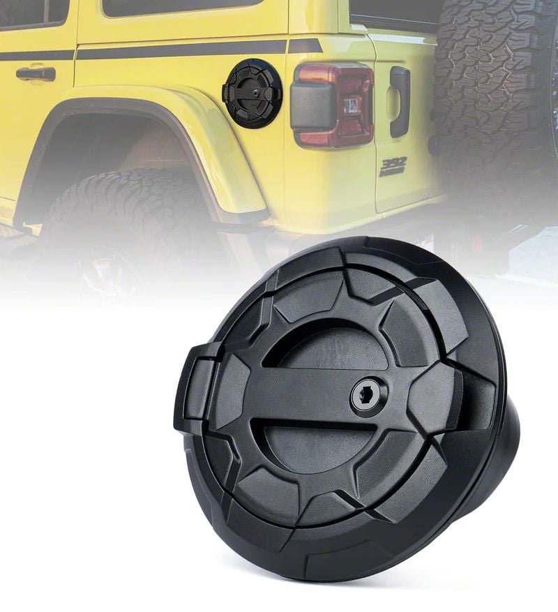 Jeep Wrangler Bedrock Series Gas Cap Cover without Key Latch (18
