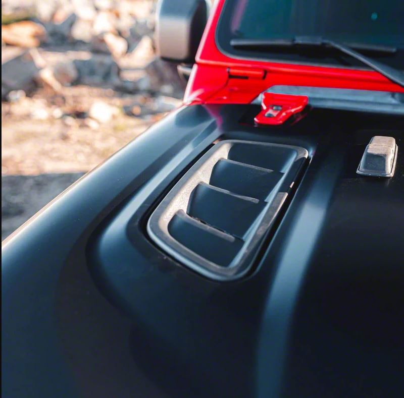 Jeep Wrangler 10th Anniversary Style Hood; Unpainted (18-25