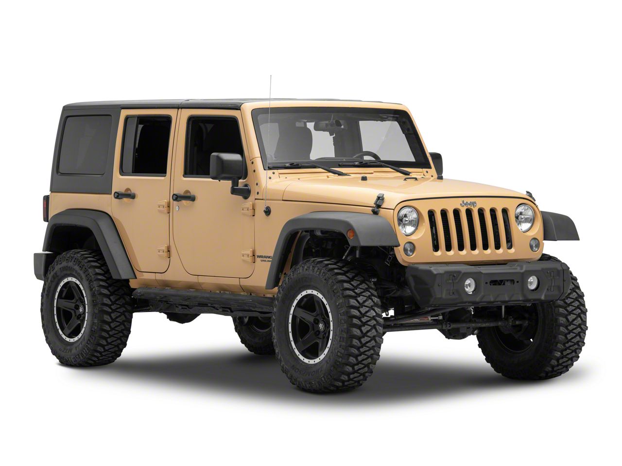 RIVAL 4x4 Jeep Wrangler Stamped Steel Modular Stubby Front Bumper