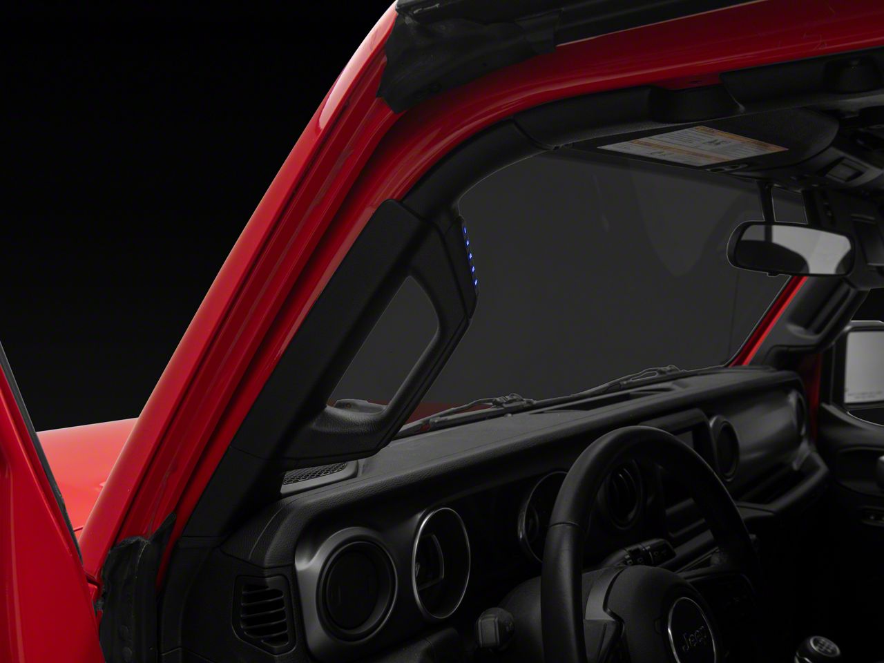 Voswitch Jeep Wrangler Grab Handle Switch Panel System; 4-Button