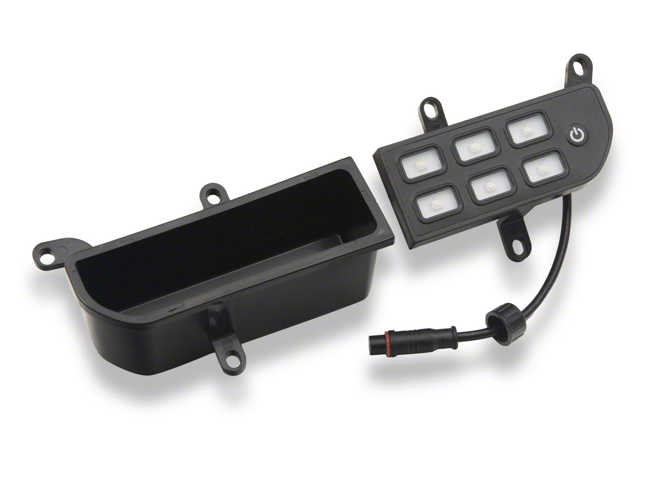 Voswitch Jeep Wrangler Lower Dash Panel Switch Panel System; 6