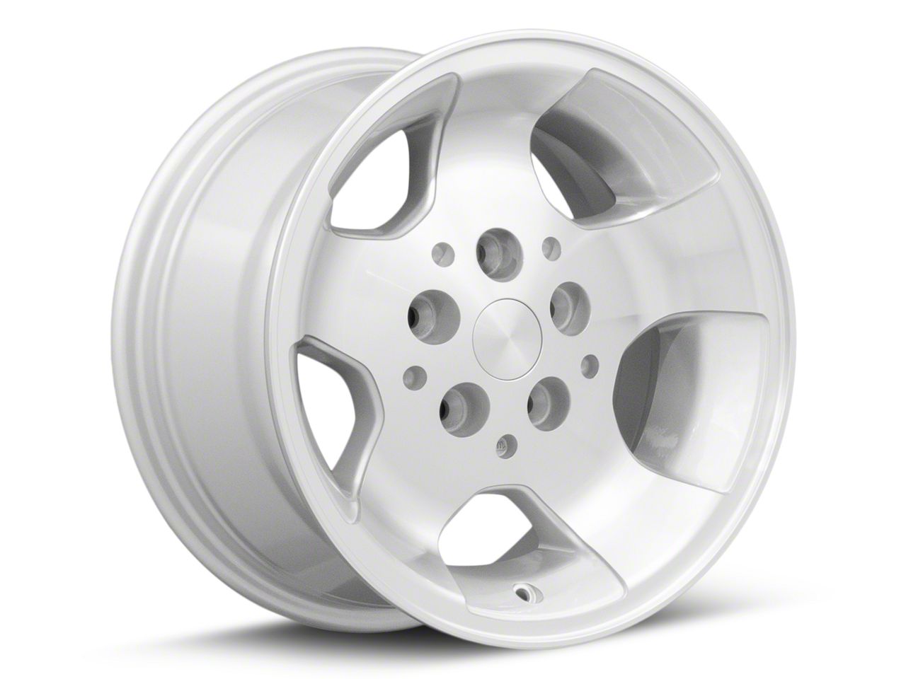 やすよホイール D45 Jeep Wrangler JP08 Silver Machined Wheel; 15x8; 25.4mm
