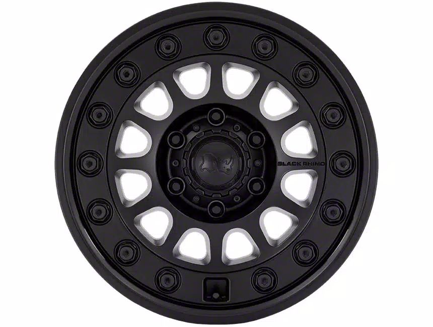 Black Rhino Jeep Wrangler Outback Matte Black Wheel; 18x8.5