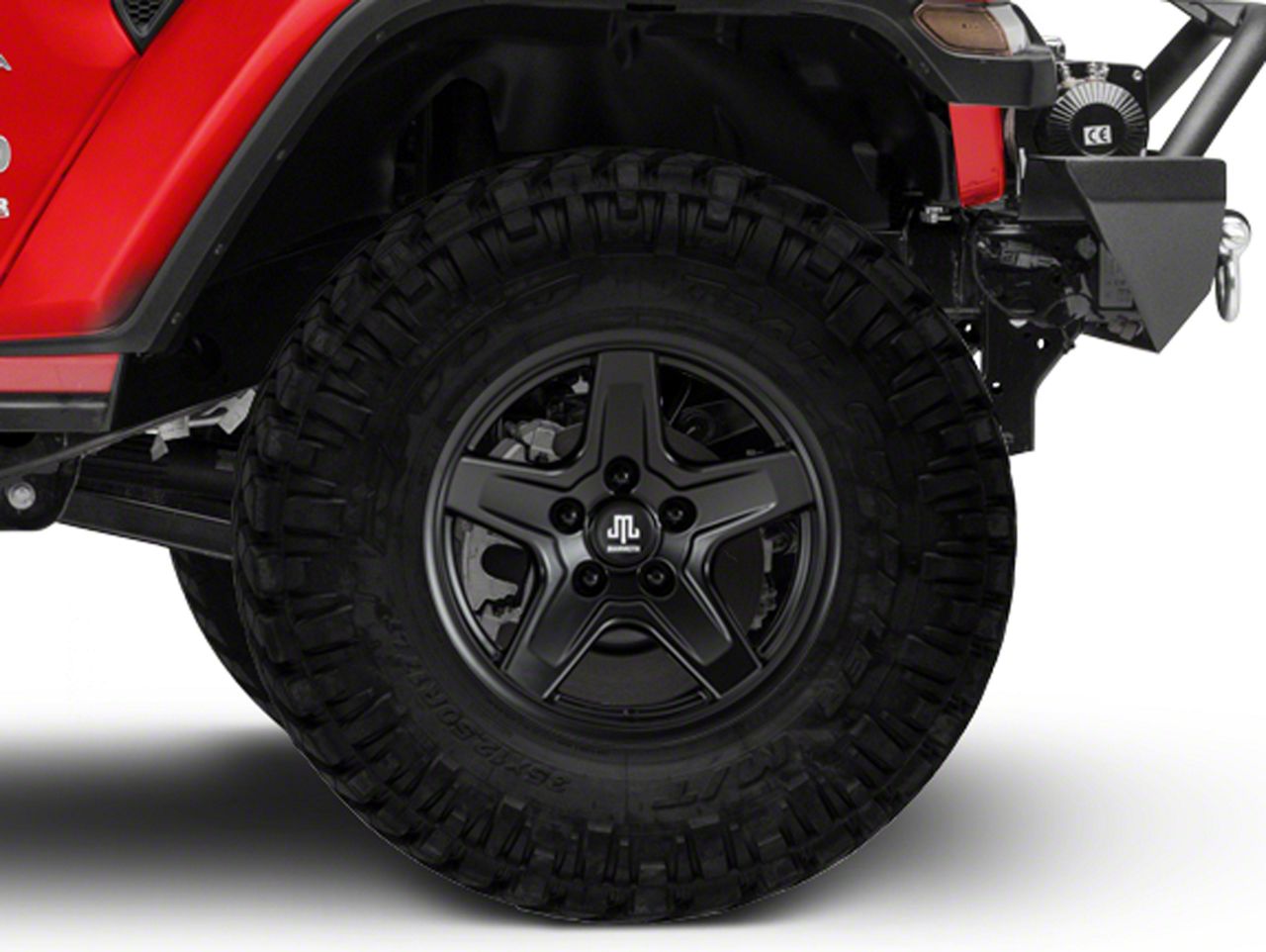 Jeep Wrangler 17x9 Mammoth Boulder Wheel & 33in BF Goodrich All