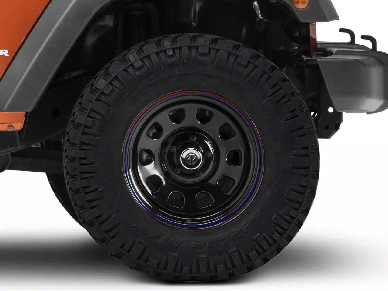 17x9 D Window Wheel and 33-Inch Ironman All Country Mud-Terrain