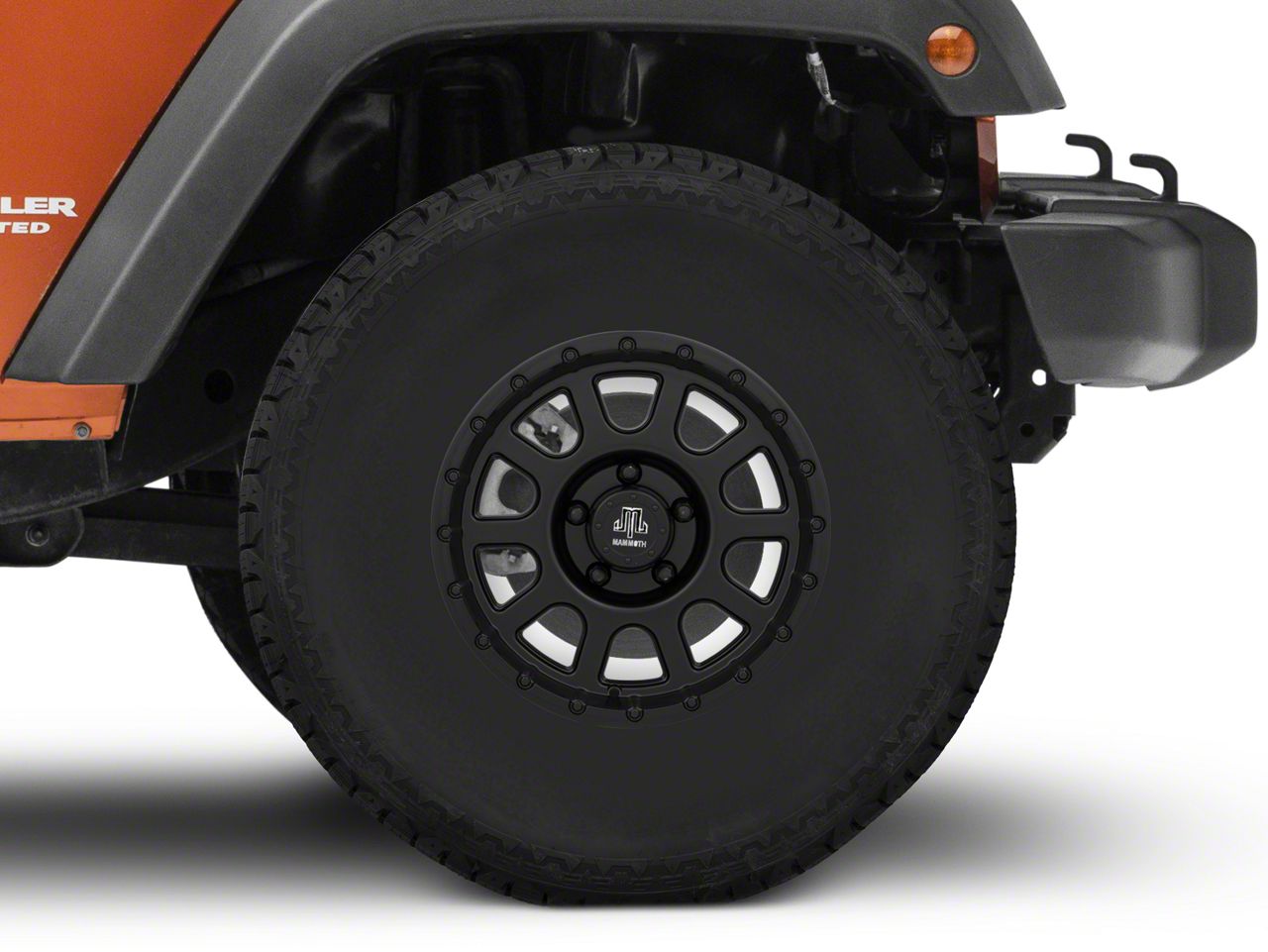Jeep Wrangler 16x8 Mammoth 10 Hole Wheel & 33in Milestar All