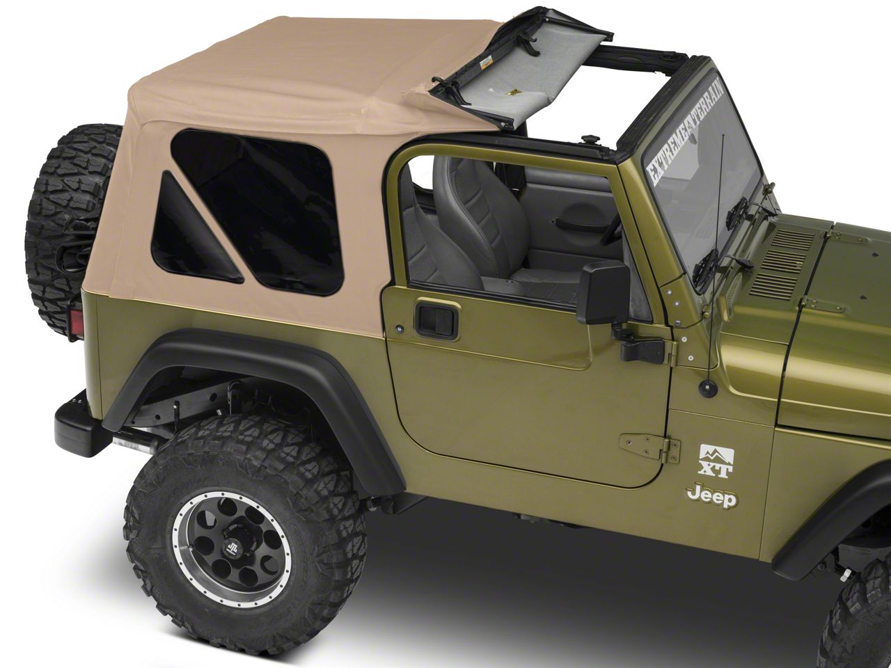 よっしー Bestop Jeep Wrangler Sailcloth Replace-A-Top w/ Tinted Windows