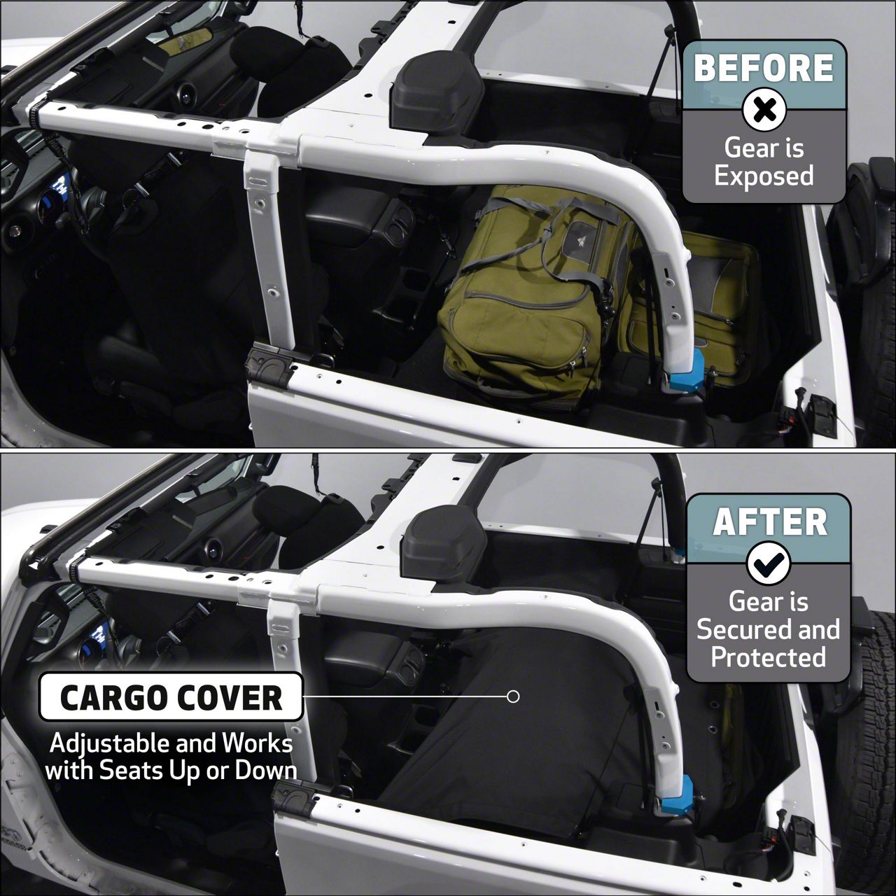 JKloud Jeep Wrangler Hammock Sunshade; Vantablack 4407 (18-26 Jeep